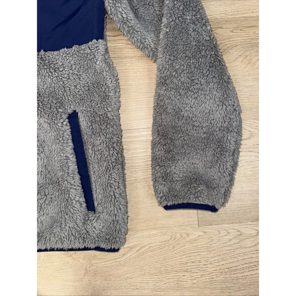 Eddie Bauer Youth Boys Fleece Jacket Gray Full Zip Size 16 Youth XL Blue Hoodie - Picture 4 of 8